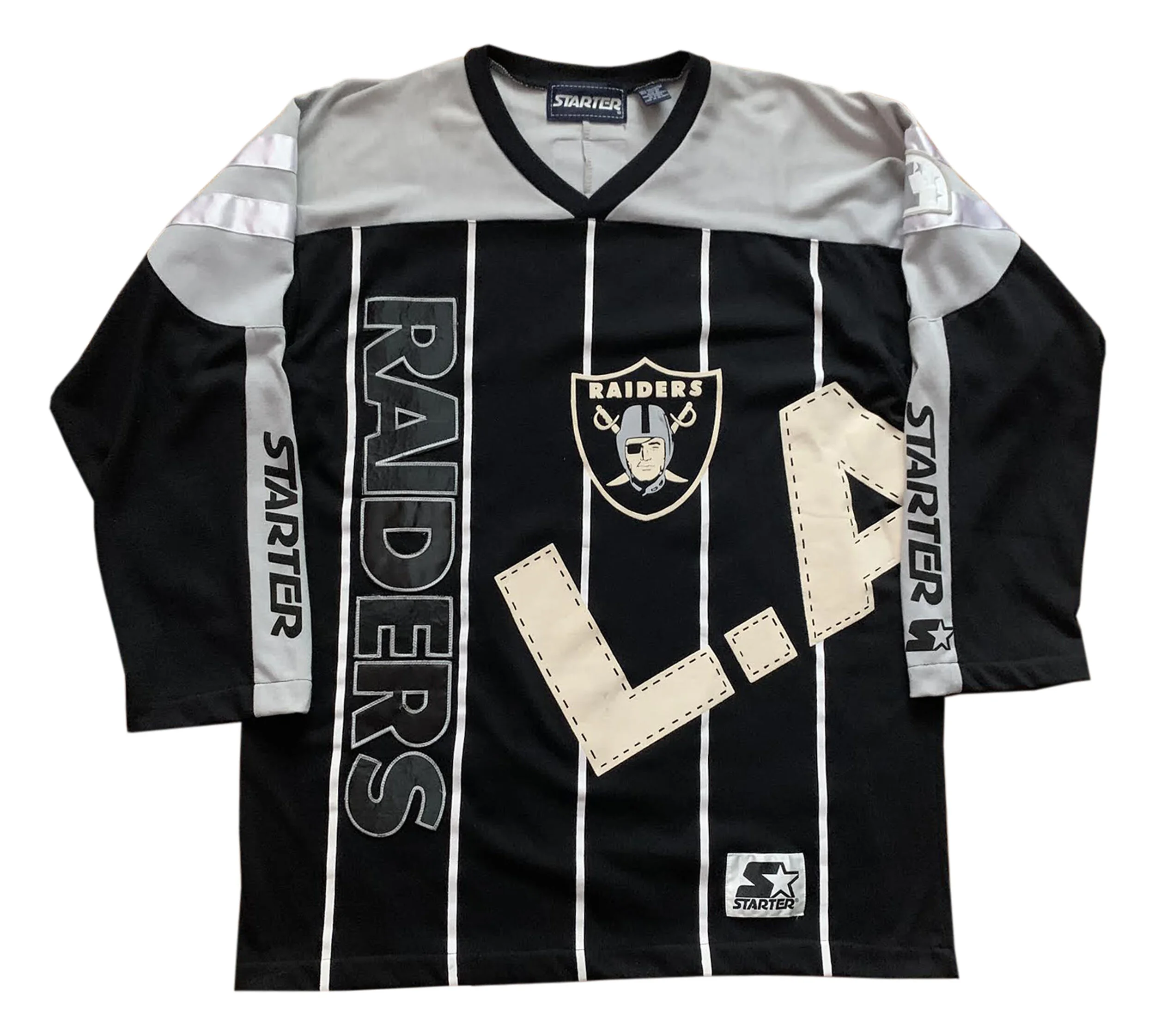 Vintage Starter LA Raiders All Over Print Hockey Jersey (Size XL